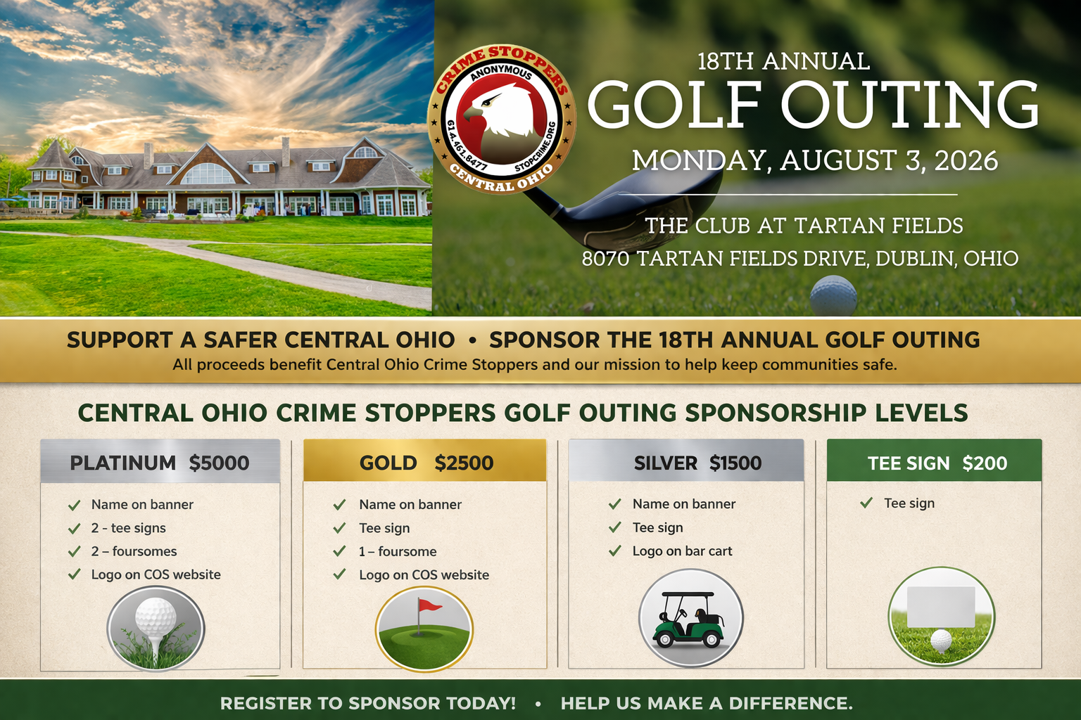 Central Ohio Crime Stoppers 18th Annual Golf Outing